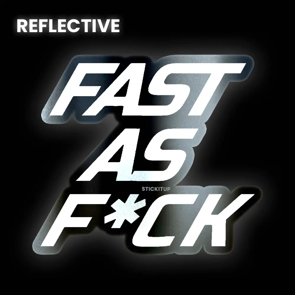Fast As Bumper Sticker 1