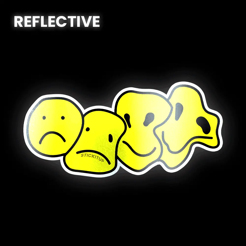 Happy Fece Bumper Sticker 1