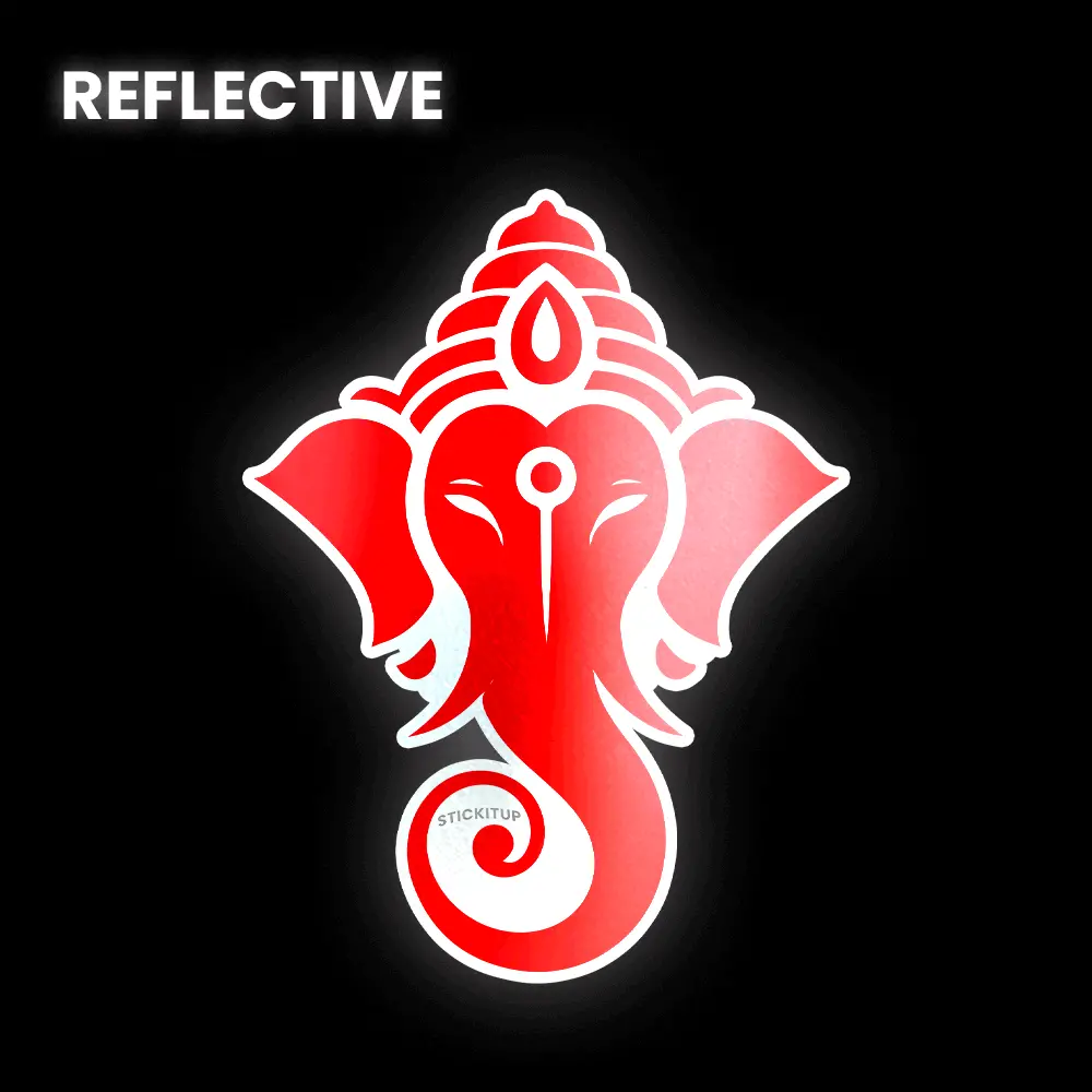 Ganpatibapa Mukh Bumper Sticker 1