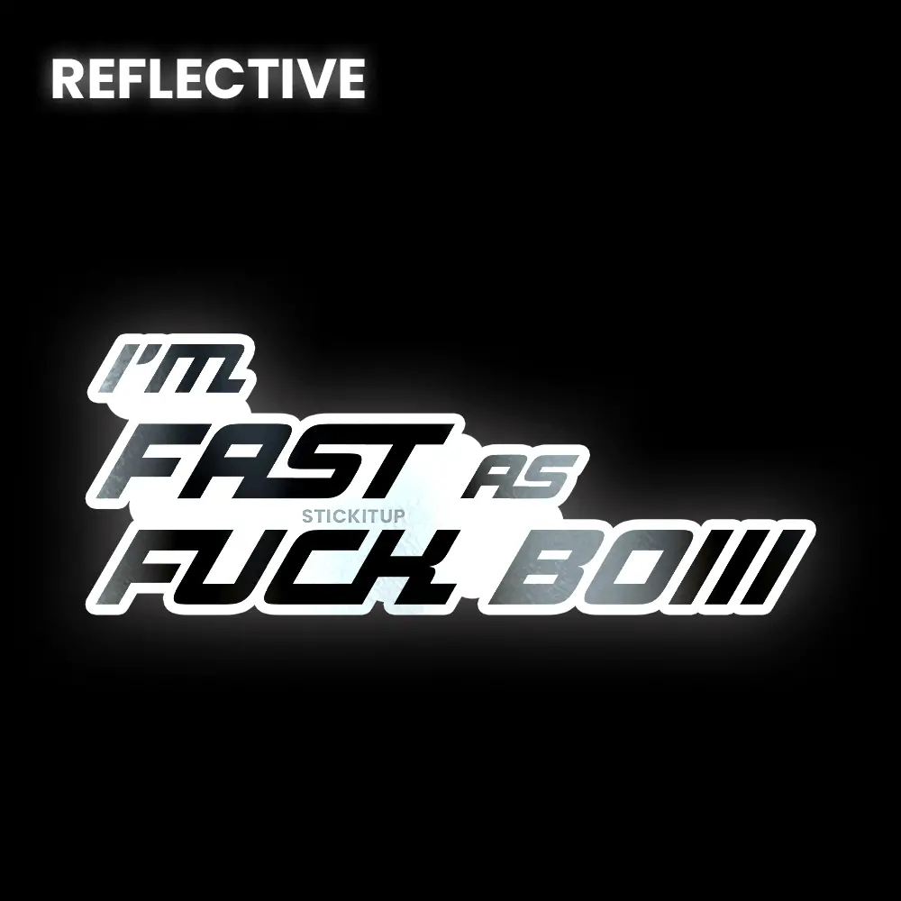 Fast As Fuck Bumper Sticker 1