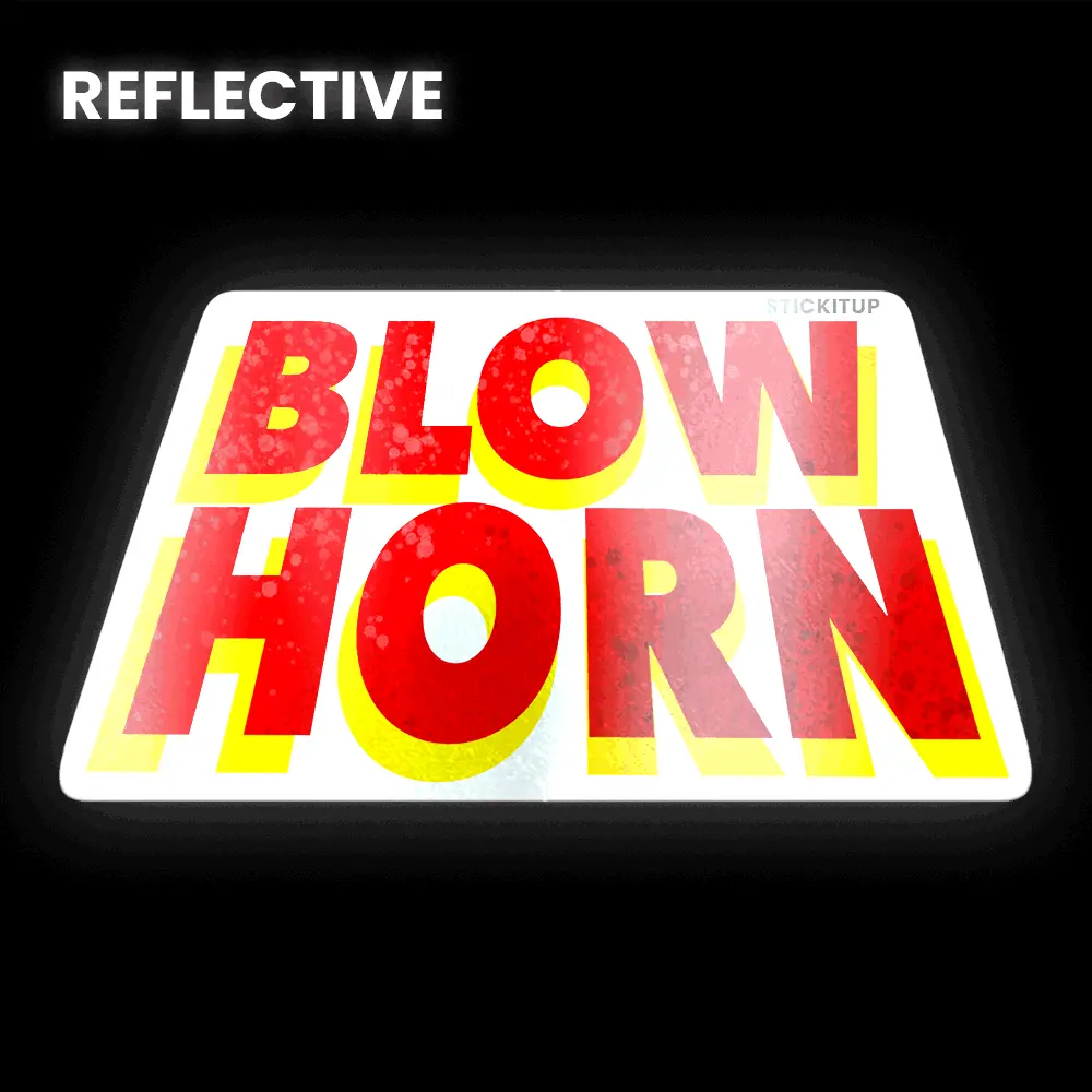Blow Horn Bumper Sticker 1