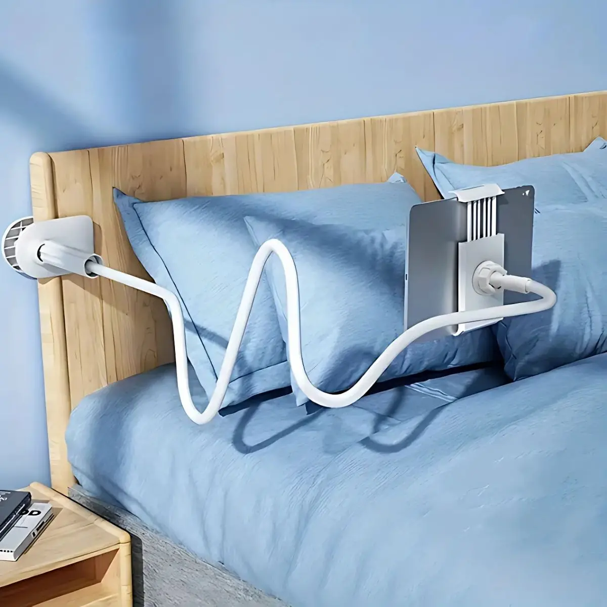 Soporte Flexible Universal Para Tablet Y Celular De 138 Cm. Brazo Largo Con Pinza Ajustable Para Dispositivos De Hasta 10”. 1