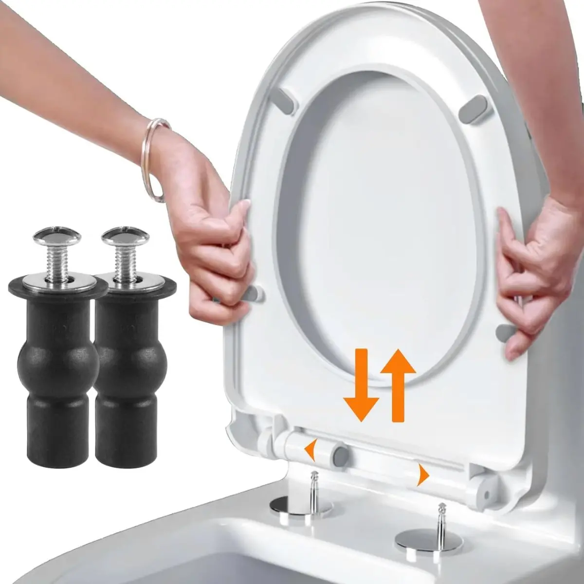 Tornillo Expansivo Para Asiento De Inodoro Universal 18Mm. (Juego De 2 Piezas) Perno De Repuesto Antideslizante. 1