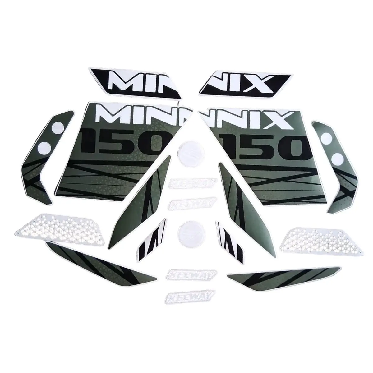 Calcomanias Minnix 150 Keeway, Modelo Verde (Minnix150) 1
