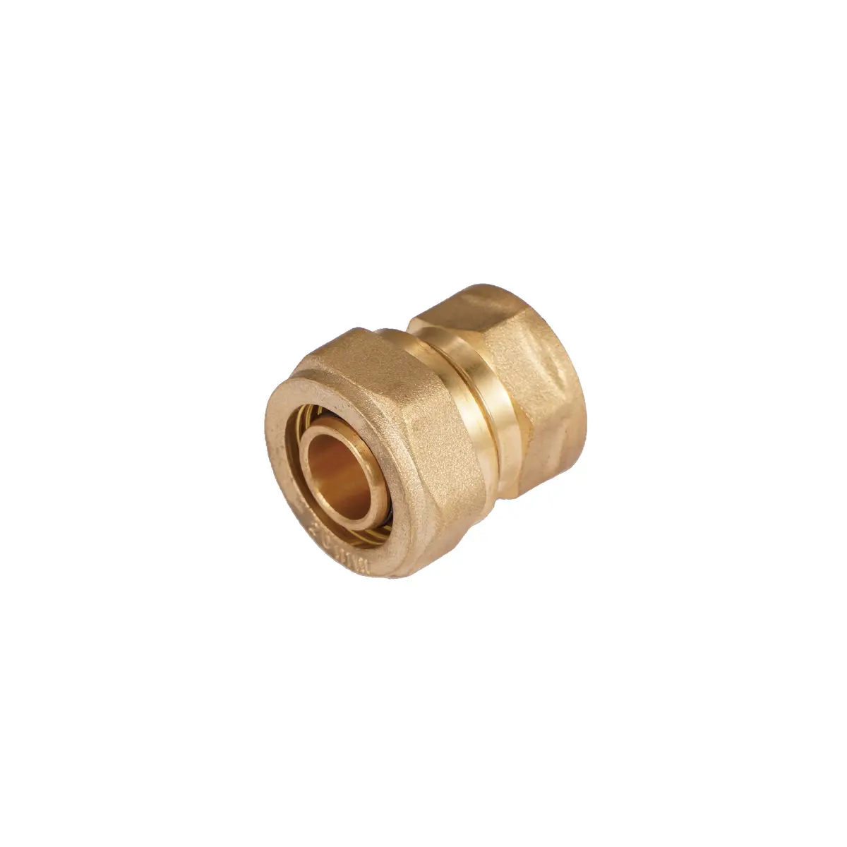 Conector De Compresión Roscado Hembra 1/2" Npt X 3/8" (16 Mm) En Latón. Unión Para Agua Y Gas. 2