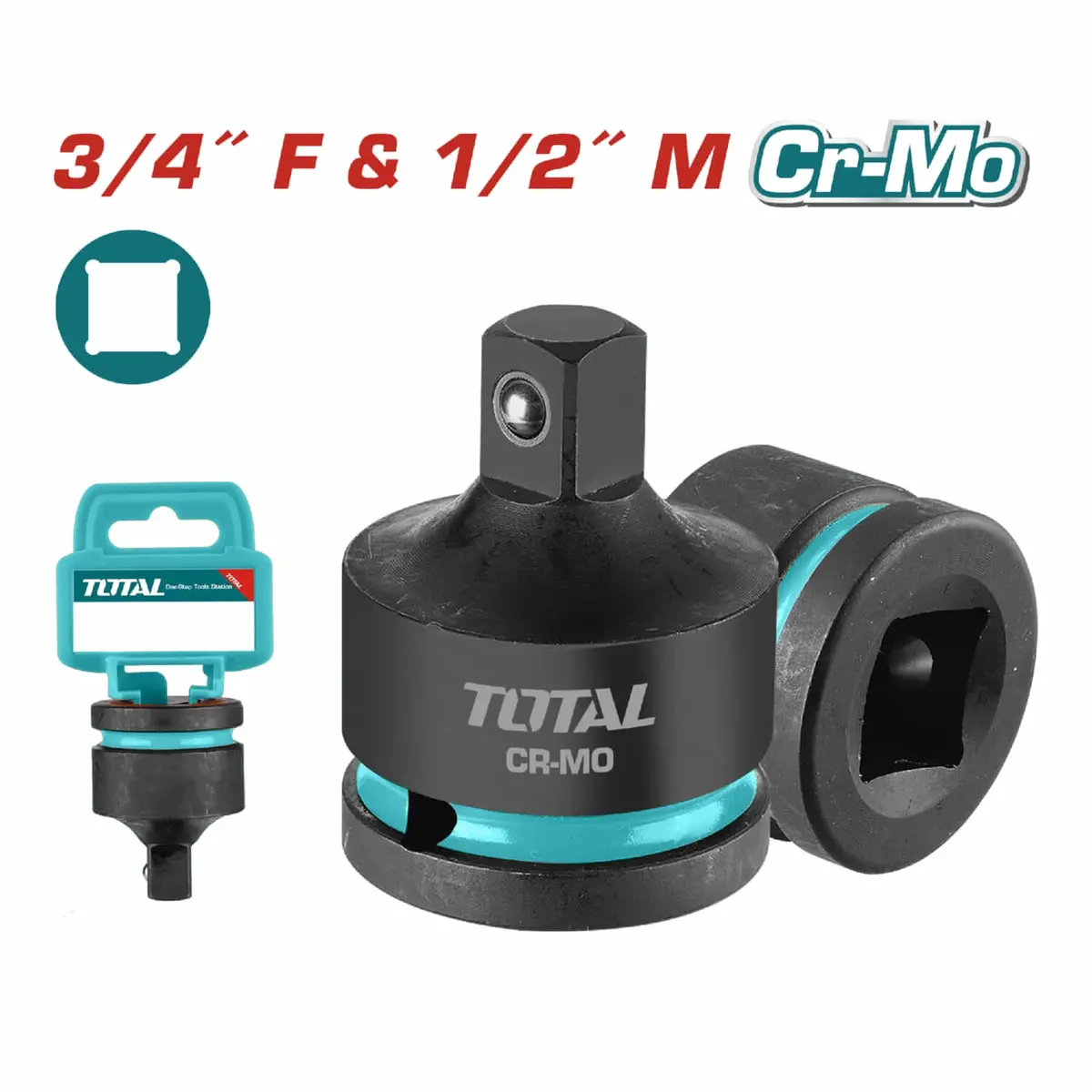 Adaptador Para Dado De Impacto 3/4"(H) X 1/2"(M) 1