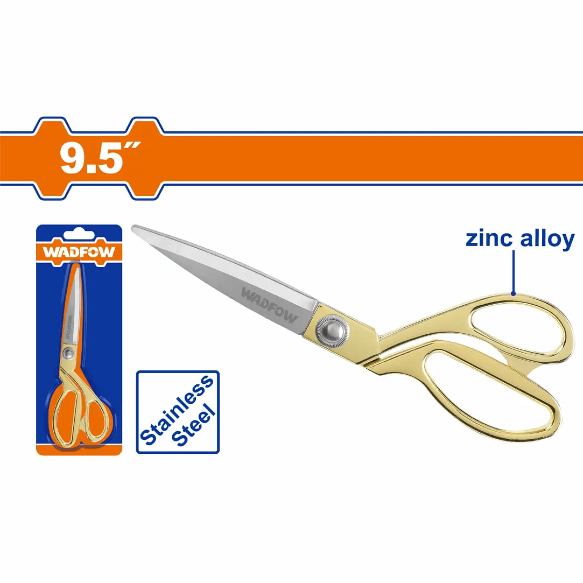 Tijera De Sastre Para Uso En Textiles 240Mm (9.5") Acero Inoxidable Grosor 3Mm Tijera De Modista. Alta Costura. 1