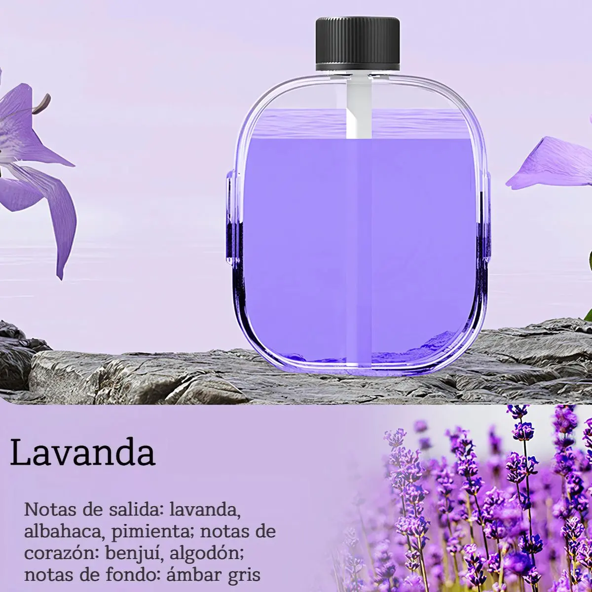 Aceite Esencial Lavanda (50Ml). Aromaterapia. Fragancia Esencia De Olor. Ideal Para Difusores. (No Incluye Difusor). 1