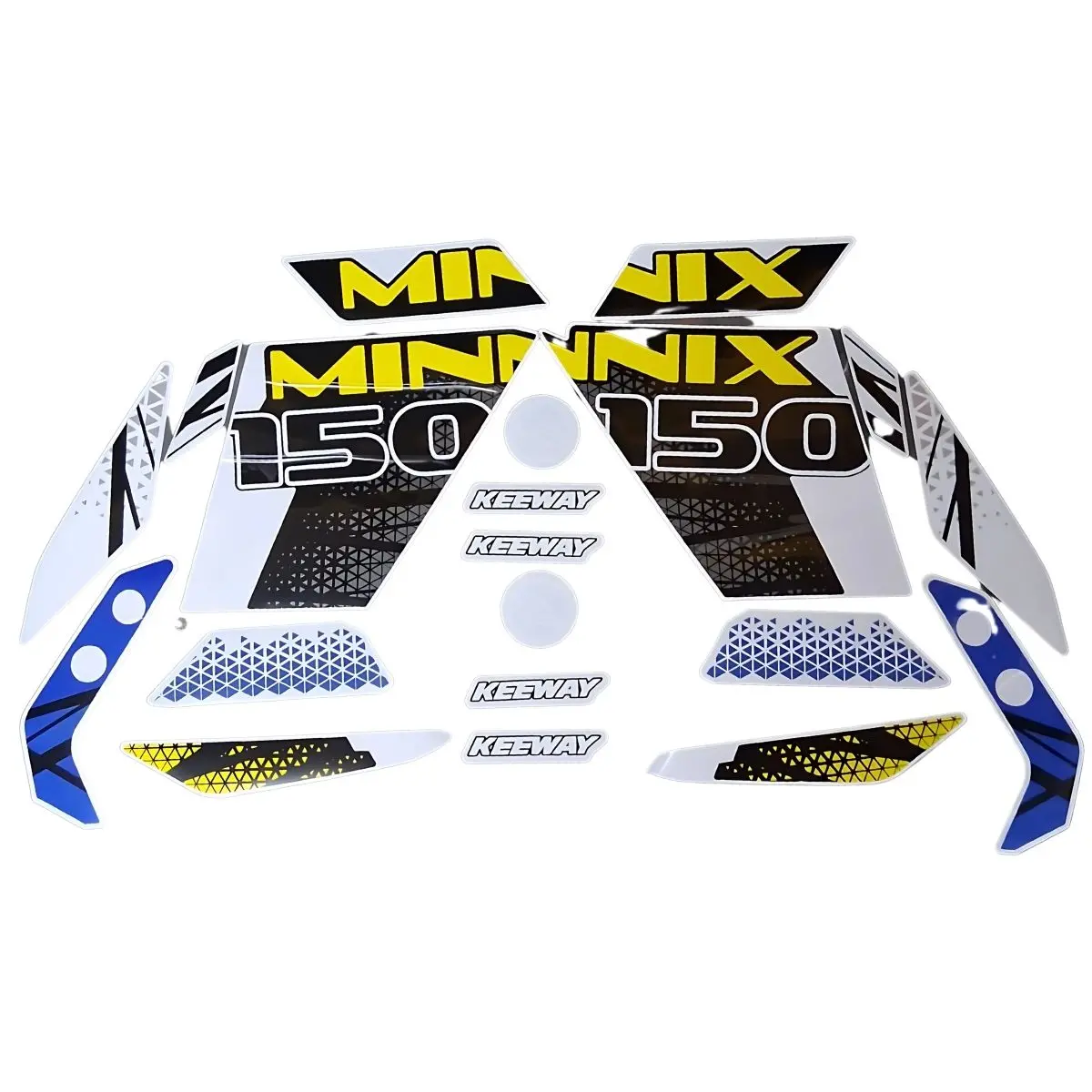 Calcomanias Minnix 150 Keeway, Modelo Azul (Minnix150) 1