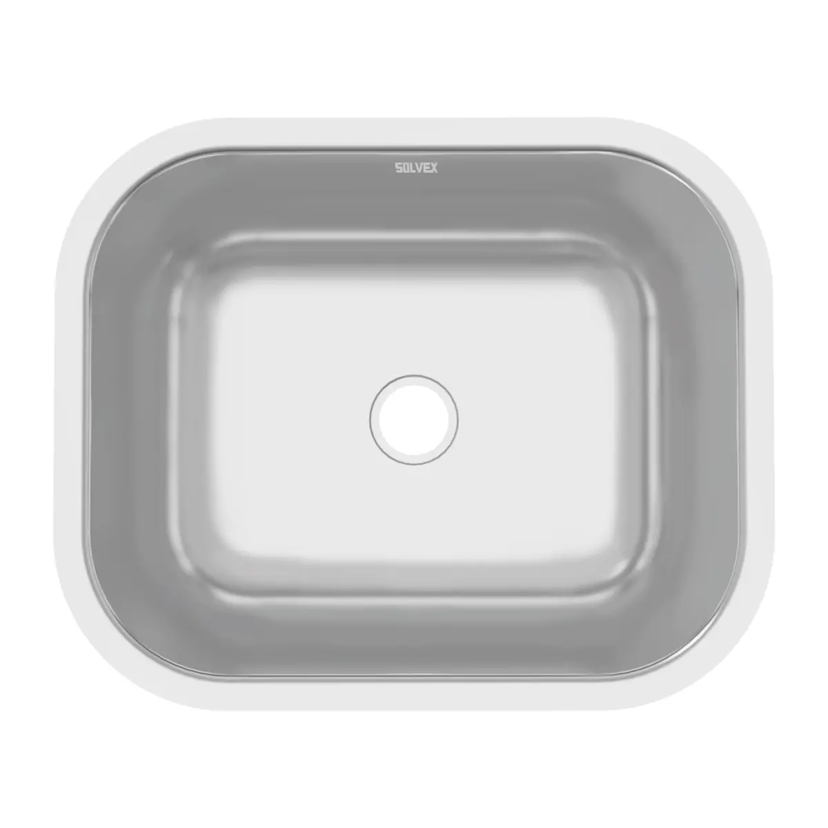 Fregador De Cocina Submontar 47X35x17cm. Acero Inoxidable. Superficie Cepillada. 2