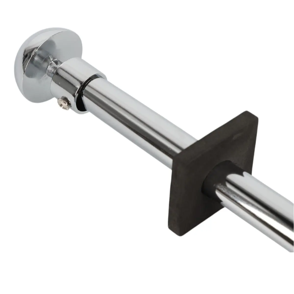 Barra Tubo Ajustable Cromado Para Cortinas 100-200Cm Hierro Resistente Y Diseño Moderno. 2