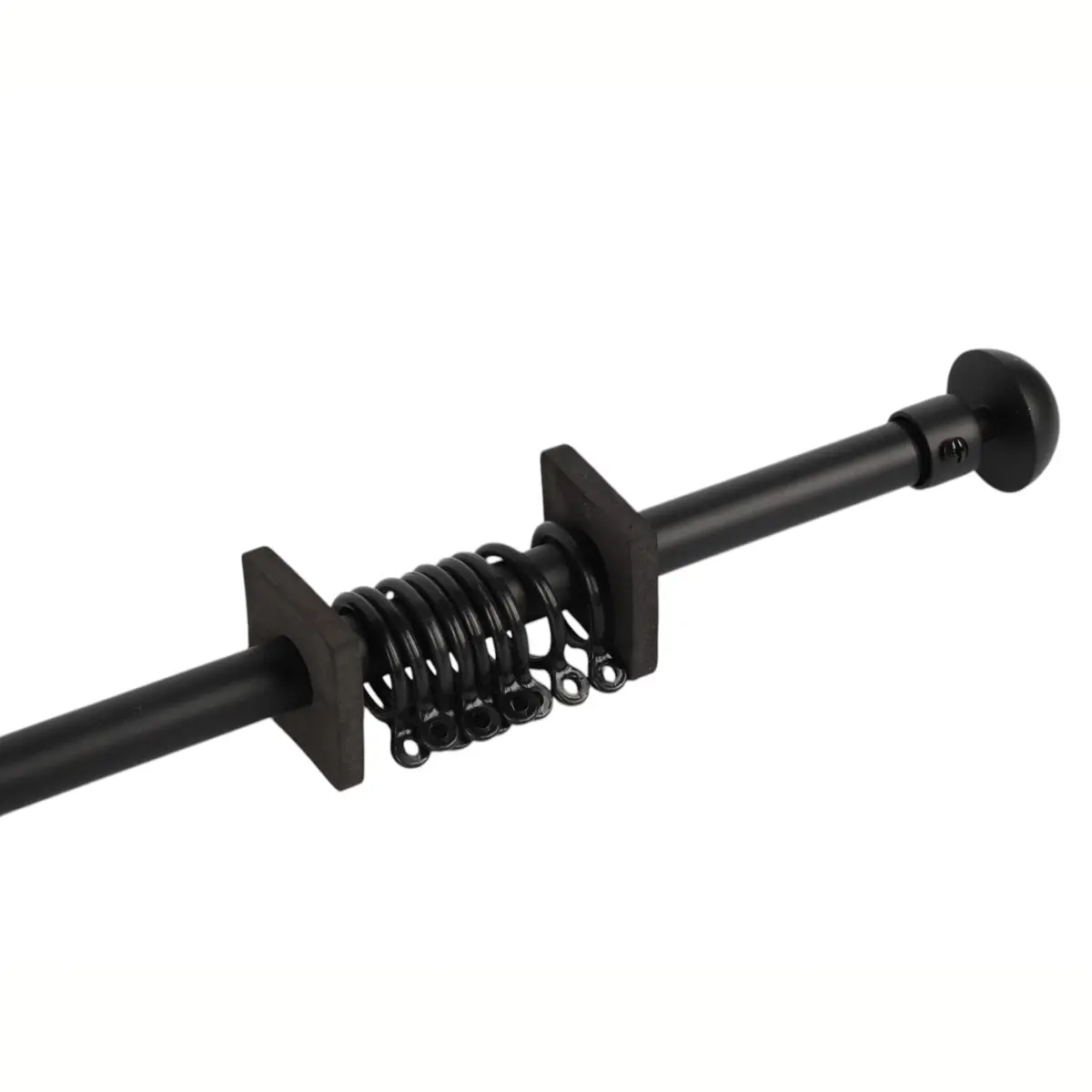 Barra Tubo Ajustable Cromado Para Cortinas 70-120Cm Hierro Resistente Y Diseño Moderno. 2