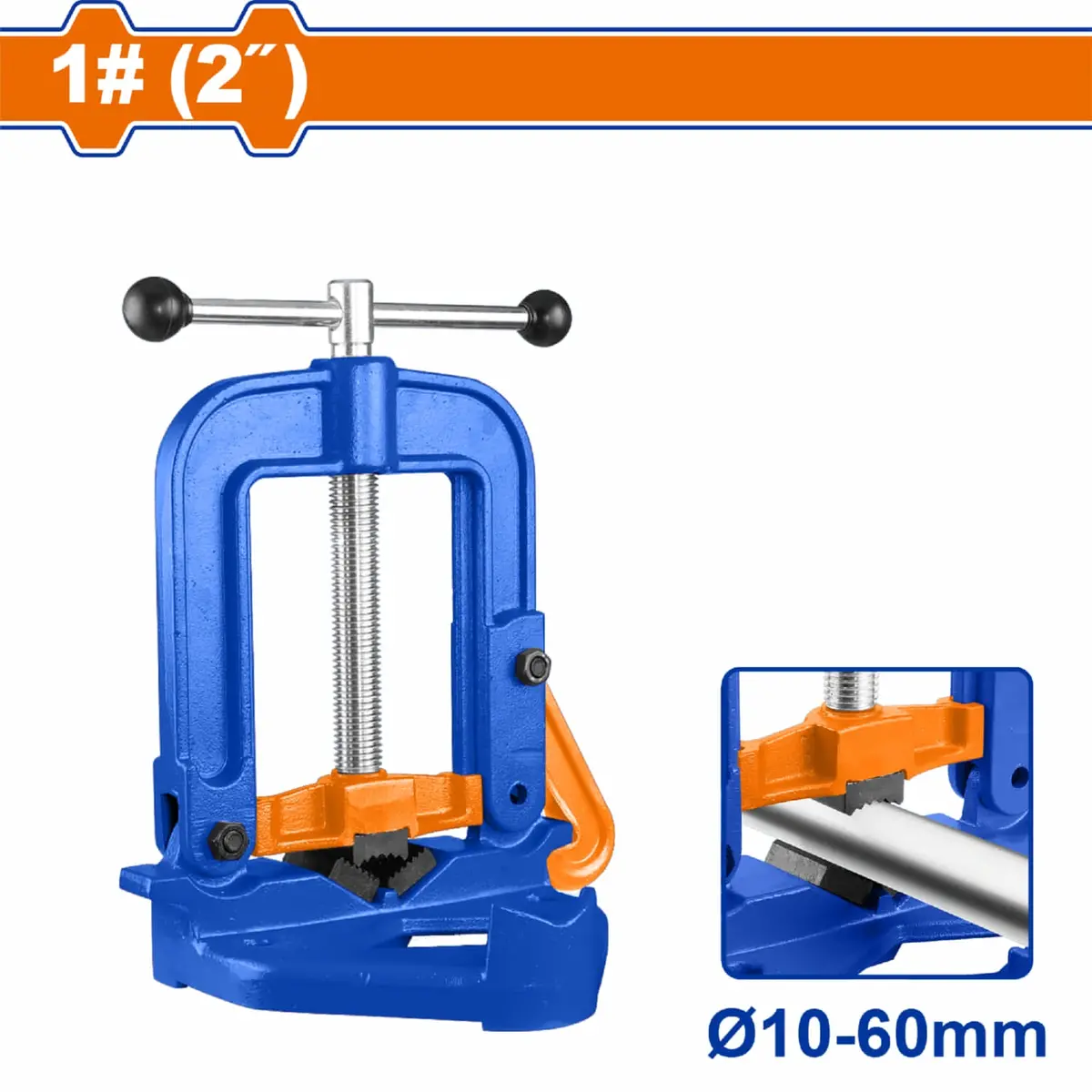 Prensa De Banco Para Tubos Redondos Max 2" Φ10-60Mm Tratamiento Térmico.  Prensa Tornillo 1