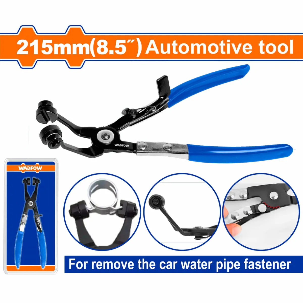 Pinza Abrazadera Mangueras 8.5" Cabeza 45° A3 Desmontar Motores O Reemplazar Mangueras. 1