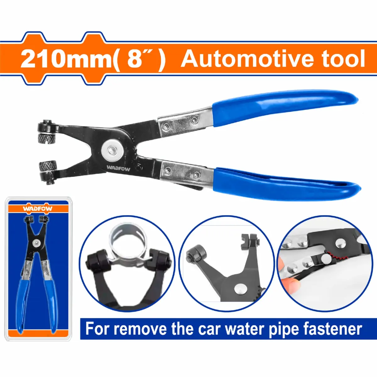Pinza Abrazadera Mangueras 8" Mordazas Giratorias A3 Sujeción Firme Herramienta Automotriz 1