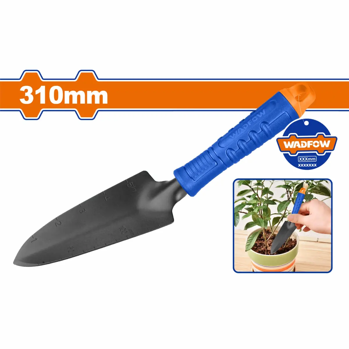 Pala De Jardinería 310X93mm. Mango Cómodo. Cuchilla Con Recubrimiento. 1