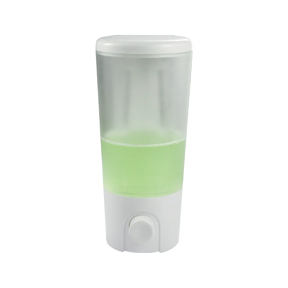 Dispensador De Jabón Líquido 380Ml. Color Blanco. Montaje De Pared Resistente Para Baño Y Cocina. 2