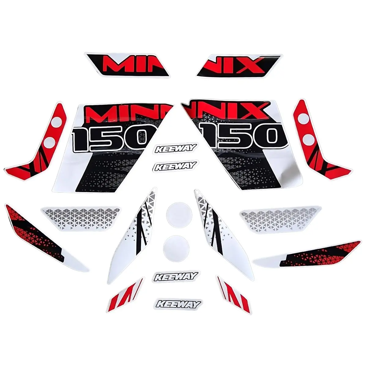Calcomanias Minnix 150 Keeway, Modelo Blanco (Minnix150) 1