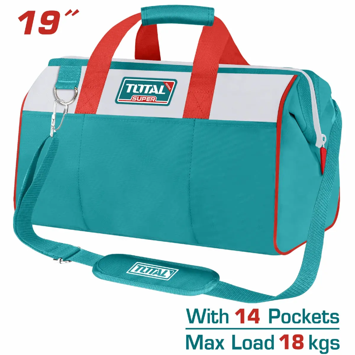 Bolsa De Herramientas De 14 Bolsillos. 19" Carga 18Kg 1