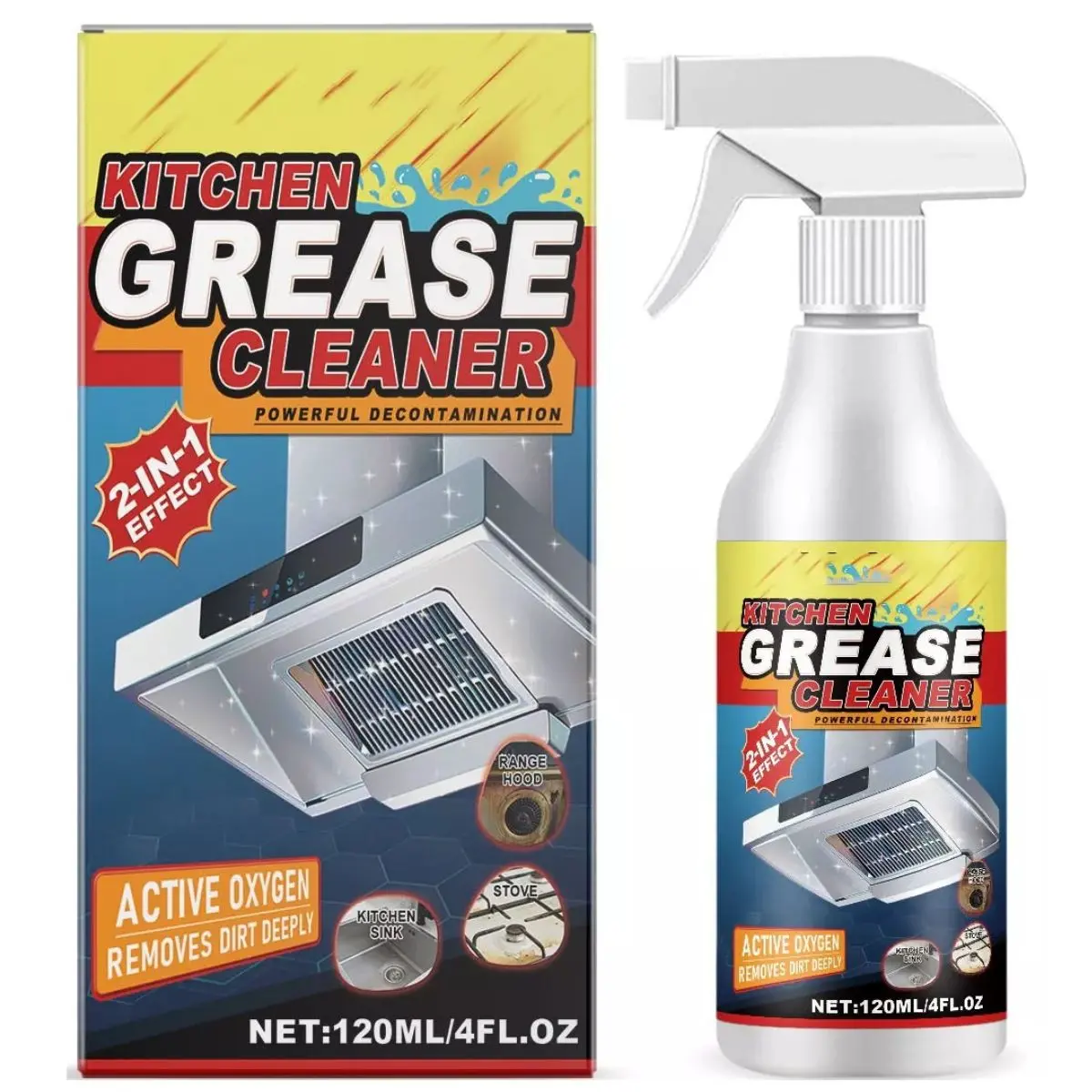 Liquido Desengrasante 120Ml. Limpiador Multipropósito. Elimina La Grasa Al Instante. 1