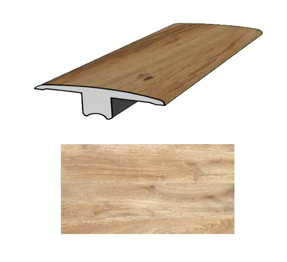 Transición Tipo T Para Piso Spc De161 Madera Golden Oak 2400 Mm 1