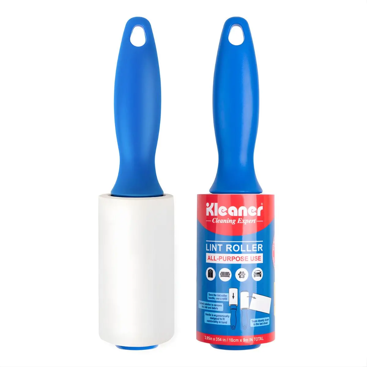 Rodillo Quitapelusas Adhesivo Reutilizable Para Ropa Y Superficies. 60 Hojas. Ancho 10Cm. Removedor De Pelusas. 1