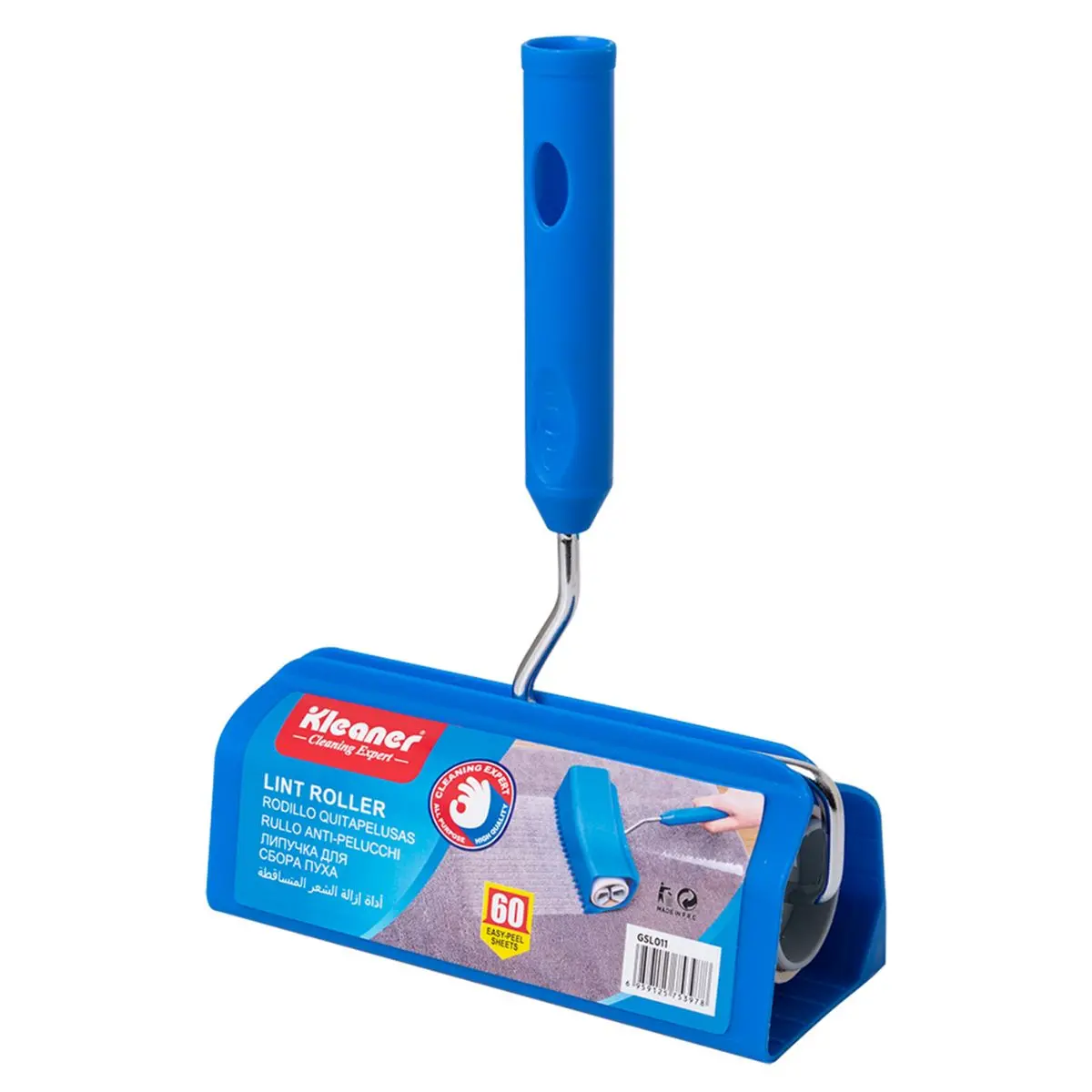 Rodillo Quitapelusas Adhesivo Para Ropa Y Superficies. 60 Hojas. Ancho 16 Cm. Removedor De Pelusas. 1