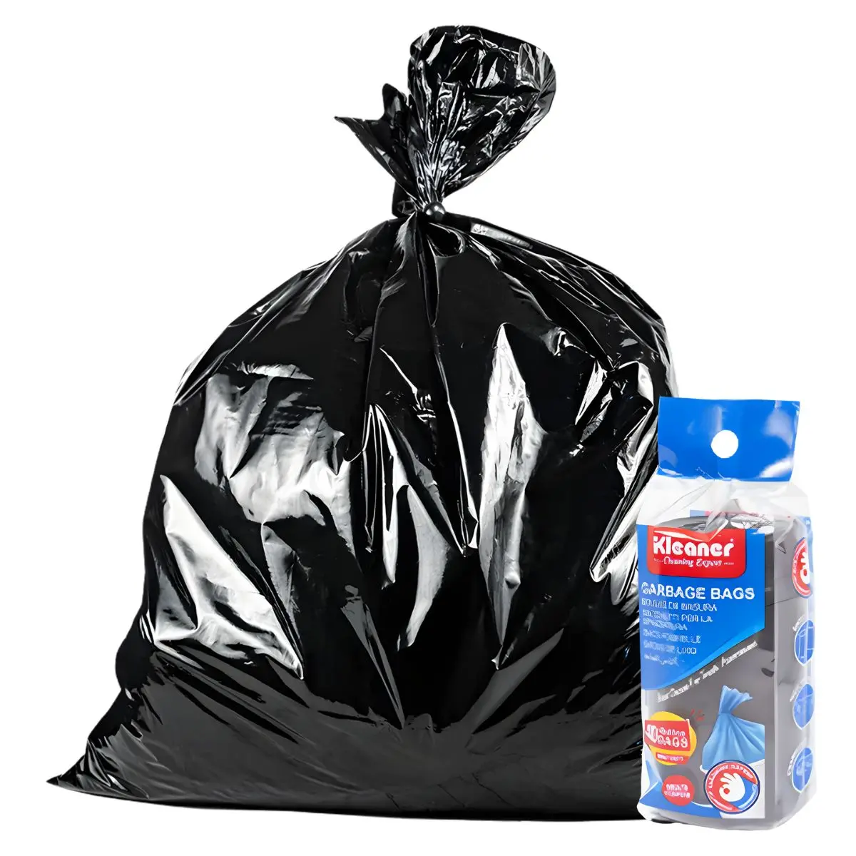 Bolsas De Basura Negras 23L (6Gal). Bolsas De Residuo 40X45cm. Cartuchos (Pack De 40 Unidades). 1
