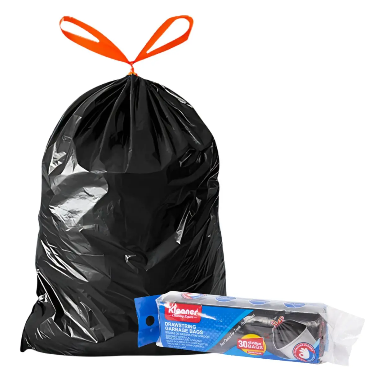 Bolsas De Basura Negras De 32L (8Gal). Bolsas De Residuo 45X70cm. Cartuchos.(Pack De 30 Unidades). 1