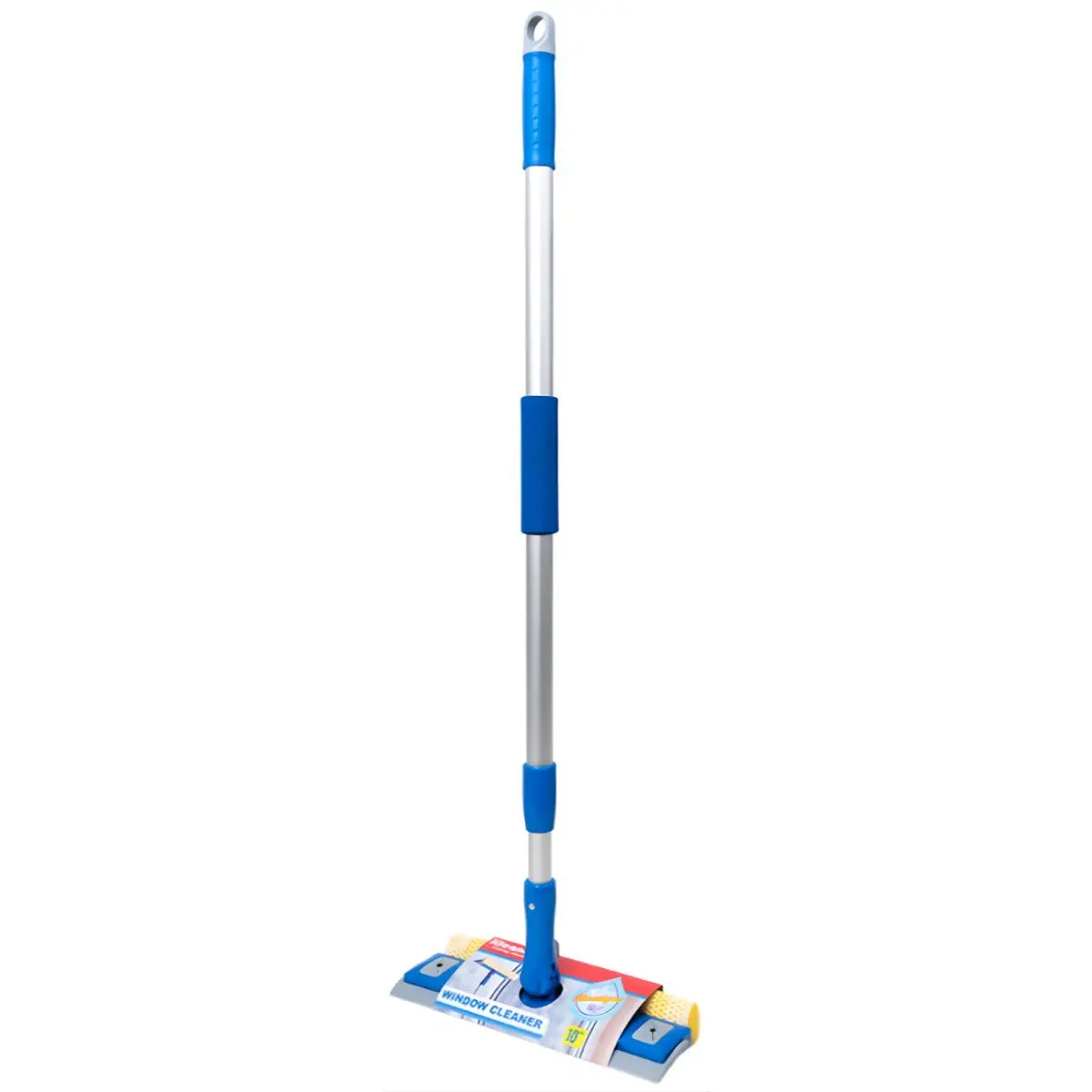 Limpiador De Vidrios 2 En 1 Con Mango Telescópico (78–130Cm). Limpiador De Ventanas Con Esponja Y Cabezal Giratorio 360° De 25Cm. 1