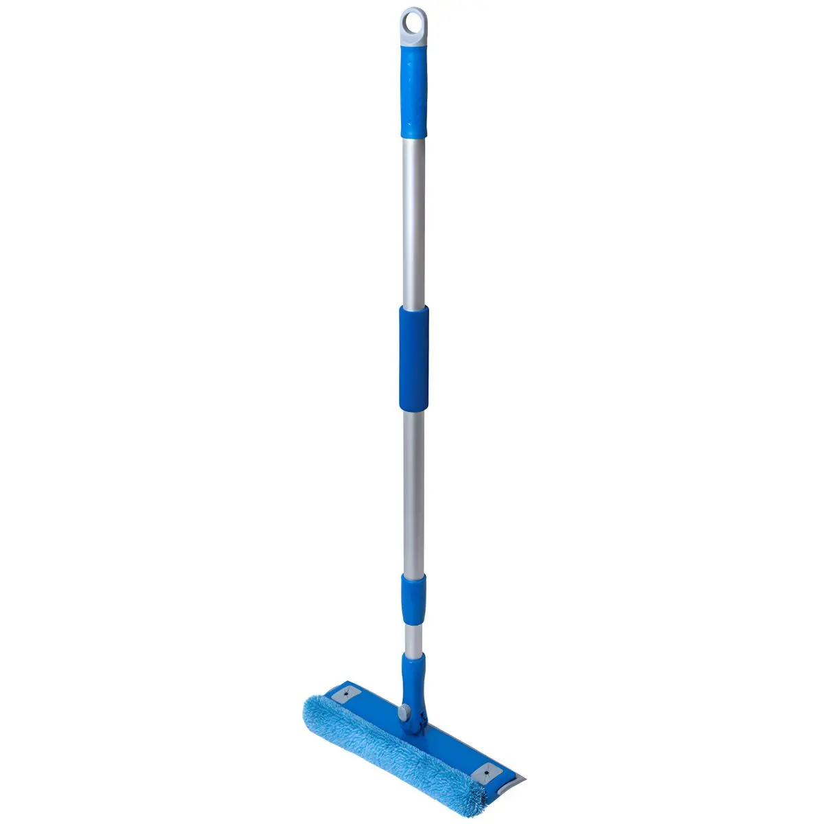 Limpiador De Vidrios Con Mango Telescópico (78–130Cm). Limpiador De Ventanas Con Esponja Y Cabezal Giratorio 360° De 25Cm. 1
