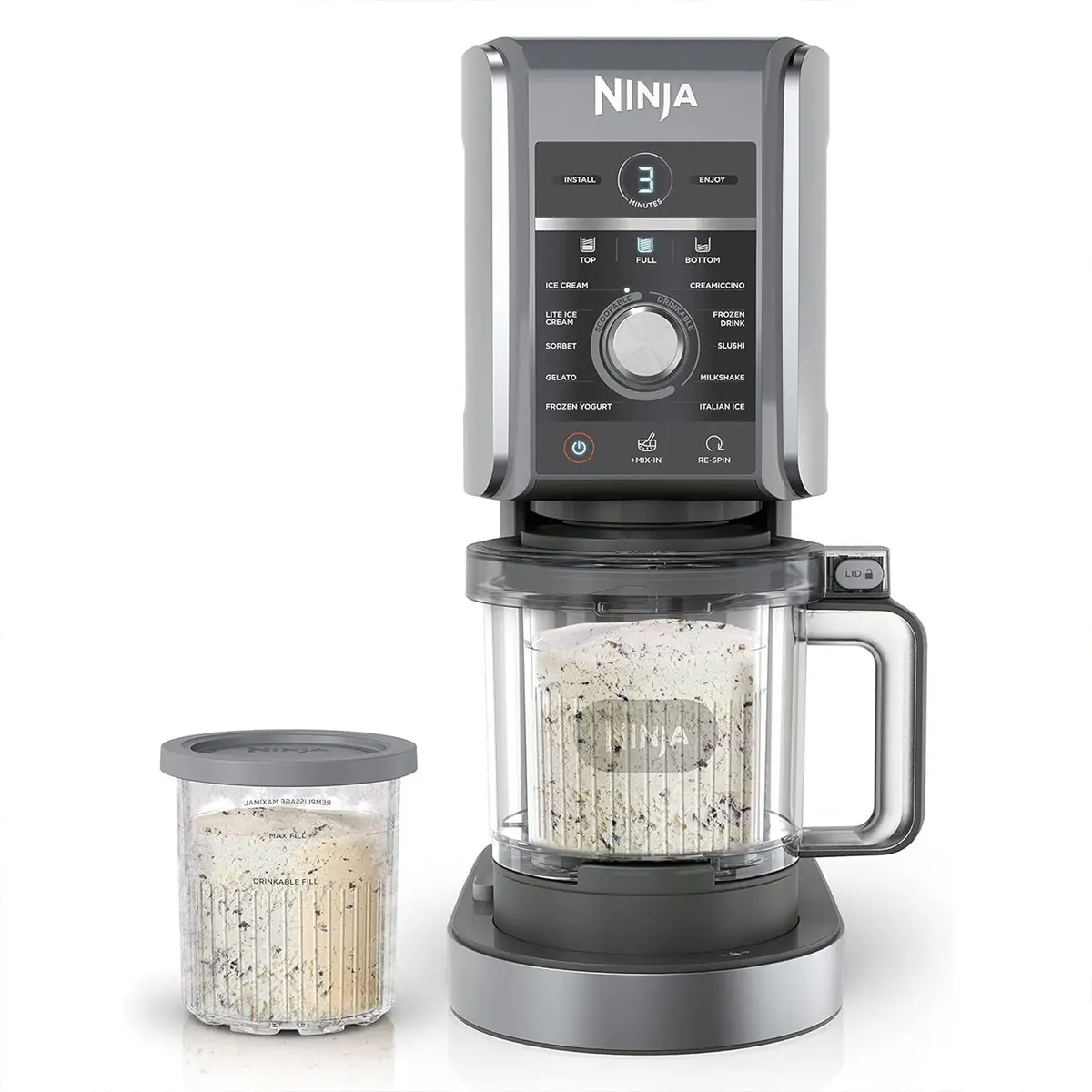 Máquina De Helados Ninja Creami Deluxe. Maquina Nc501 Con 11 Programas Y 2 Recipientes Xl. 1