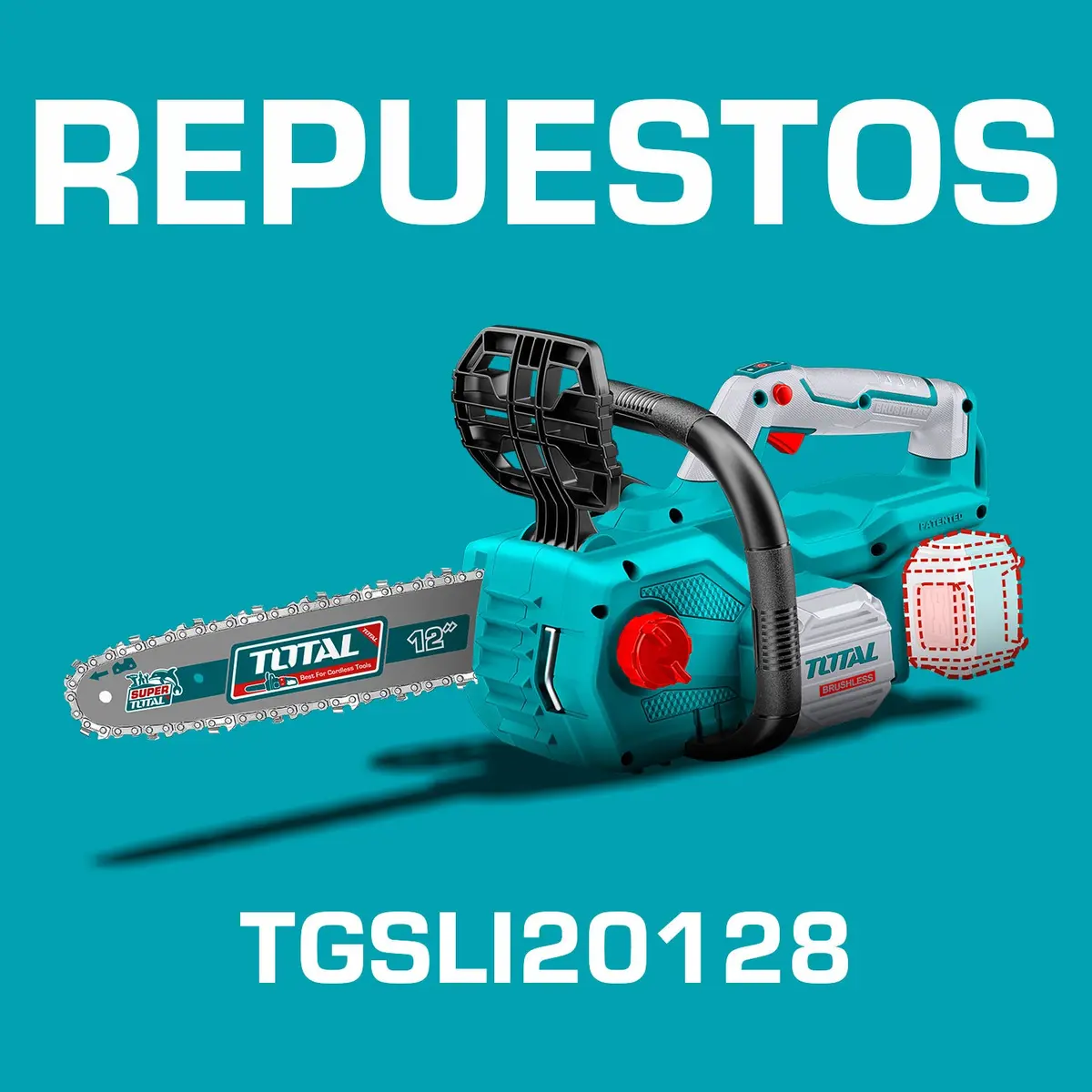 Repuestos Motosierra Lithium-Ion De Bateria De 20 V. Codigo Tgsli20128 1