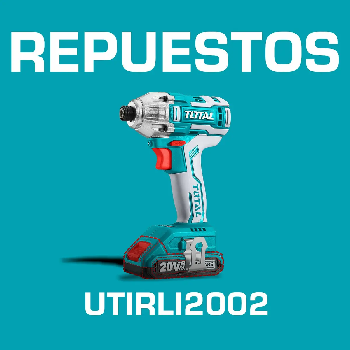 Repuestos Llave Impacto Drill Dado Hexagonal 1/4" Litio 20V. Codigo  Utirli2002 1