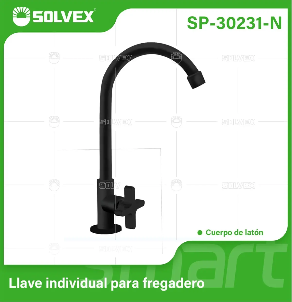 Llave De Fregador Color Negro. Pluma Grifo De Cocina Alto Con Tubo De Acero Inoxidable Y Válvula De Agua Fría. 1