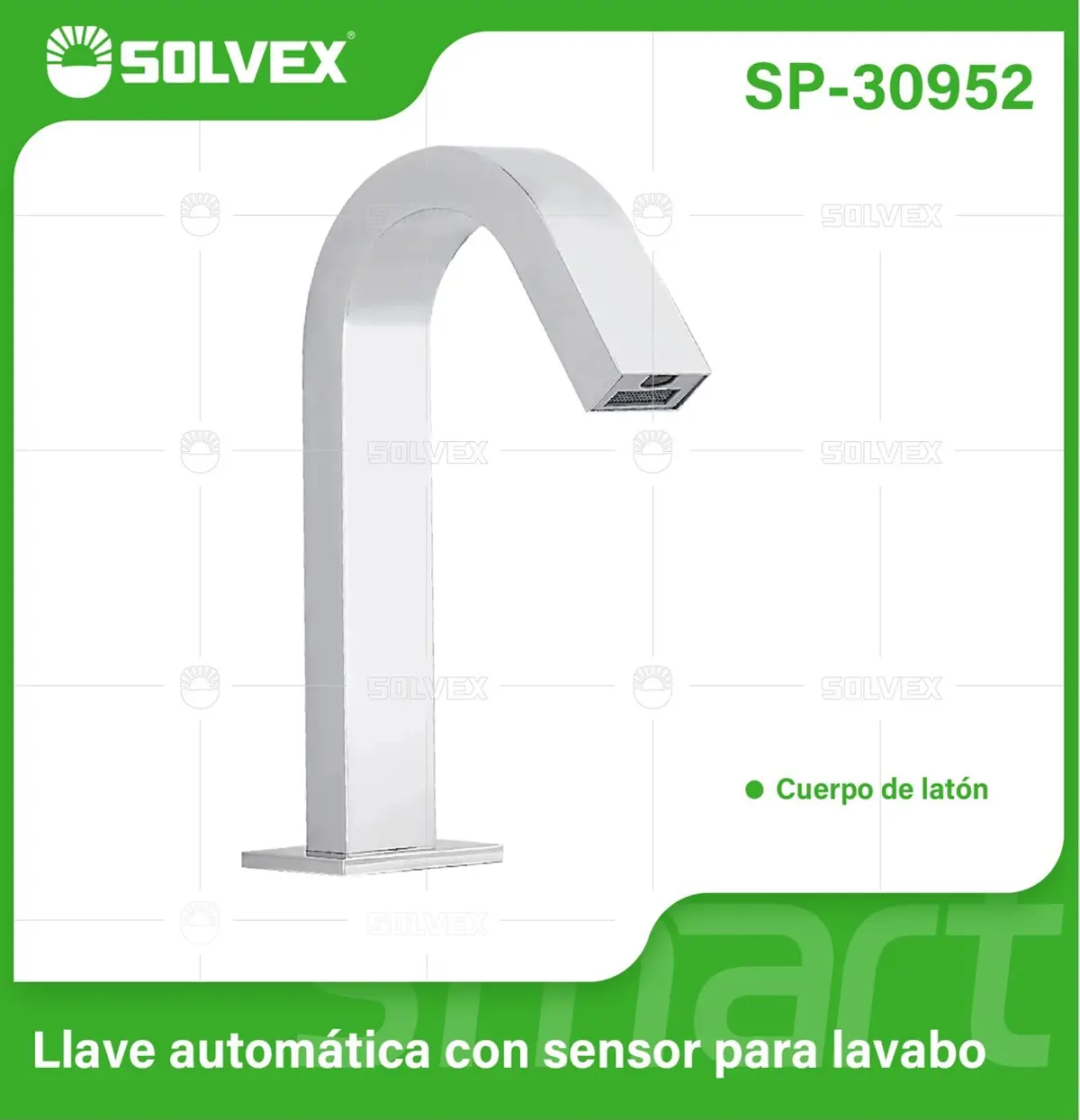 Grifo Automático Con Sensor Para Lavamanos. Pluma Llave Con Diseño Moderno. Funciona Con Baterías O Conexión Eléctrica. 1