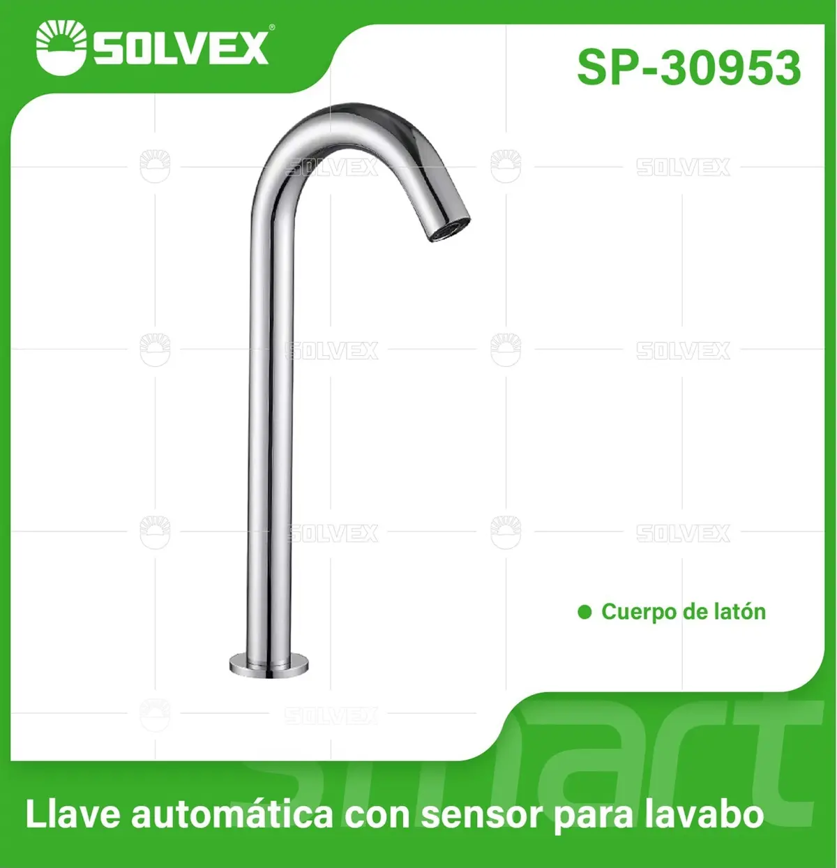 Grifo Automático Con Sensor Para Lavamanos. Llave Pluma Alta Con Diseño Elegante. Funciona Con Baterías O Conexión Eléctrica. 1
