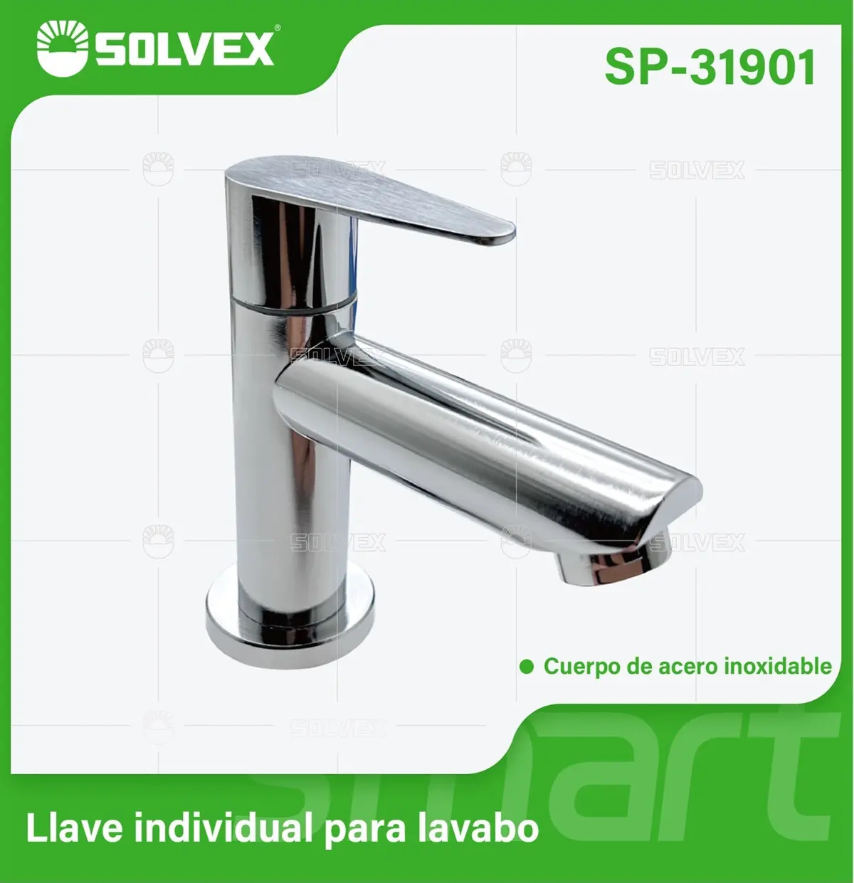 Llave De Lavamanos Individual. Color Cromado Brillante. Grifo Para Lavabo. Pluma De Acero Inoxidable. 1