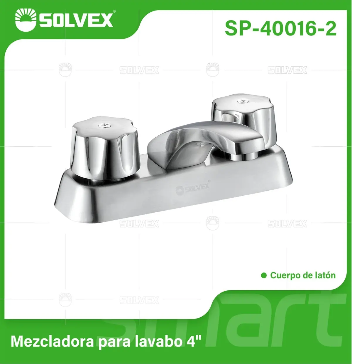 Llave Mezcladora 4" Para Lavamanos. Grifo Bimando De Latón Y Zinc. Pluma De Agua Fría Y Caliente Con Acabado Cepillado 1