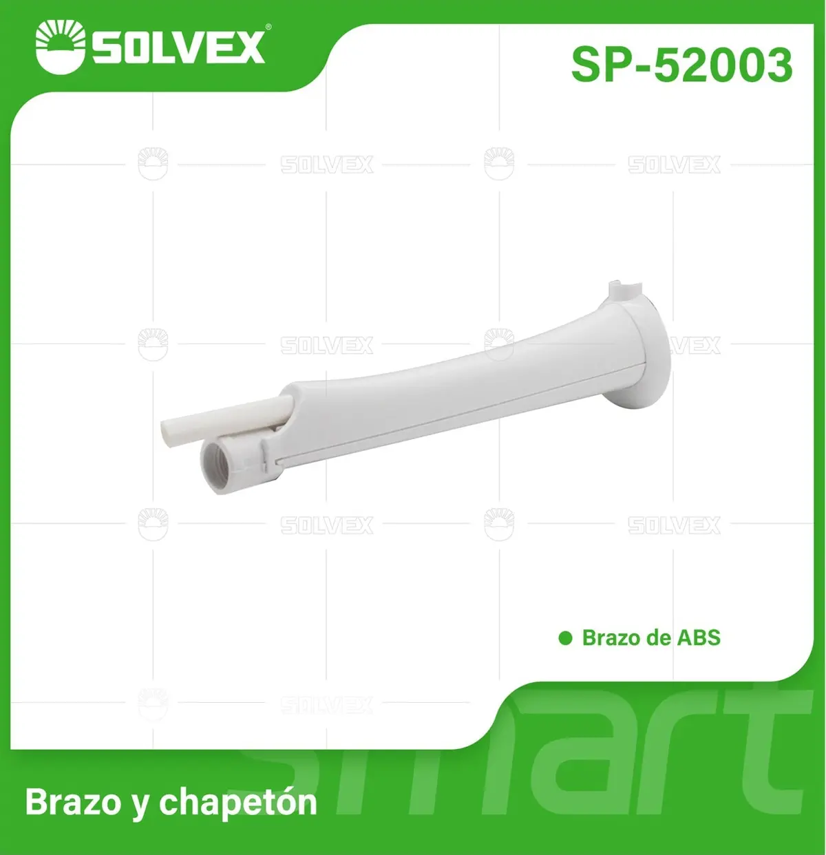 Brazo Para Regadera 32 Cm Con Chapetón. Tubo De Ducha Abs Resistente. 1