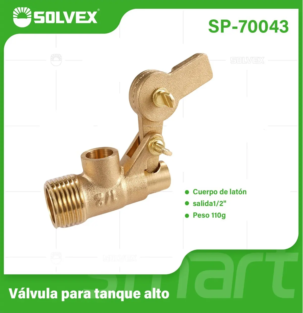 Válvula De Bola Flotante 1/2" Para Tanque Alto. Control Automático De Agua. Válvula Para Cisterna Con Flotador. 1