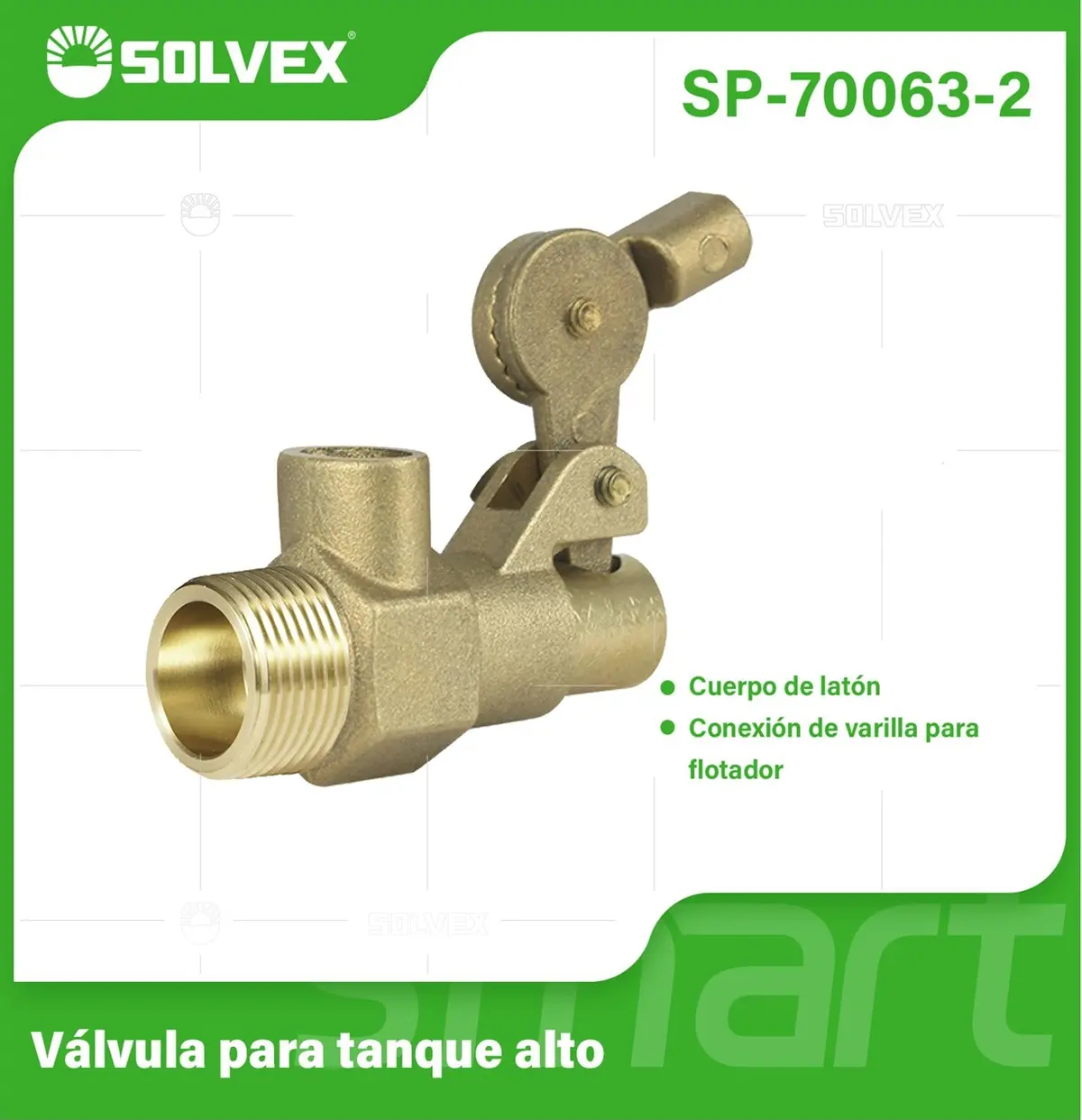 Válvula De Bola Flotante 3/4" Para Tanque Alto Con Biela De Flotador. Control De Agua En Tanques Y Cisternas. 1