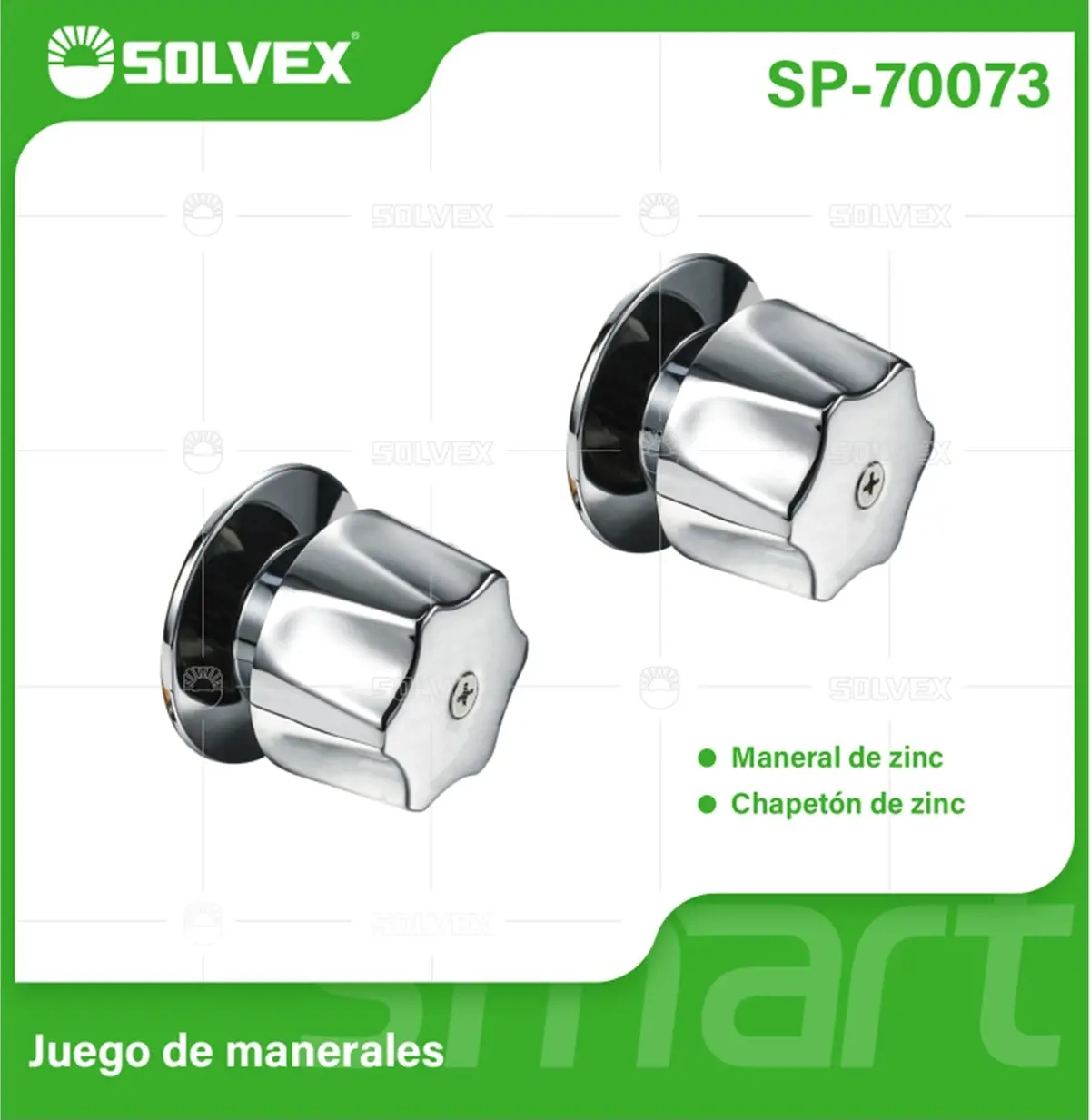 Maneral Para Ducha Y Lavamanos De Zinc Con Acabado Cromado. 1