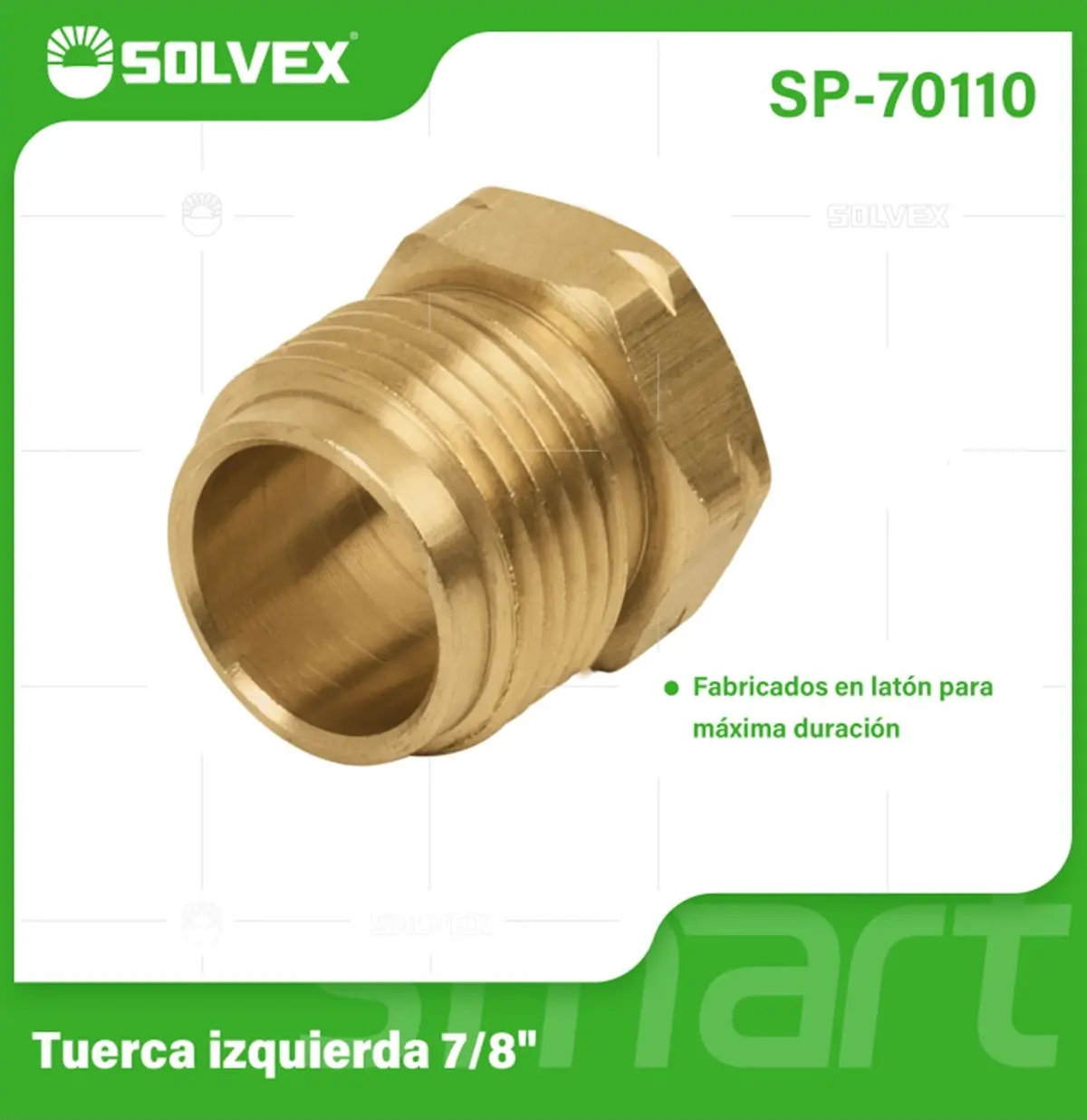Tuerca Izquierda 7/8" De Latón Para Gas L.P. Conexión Segura. 1