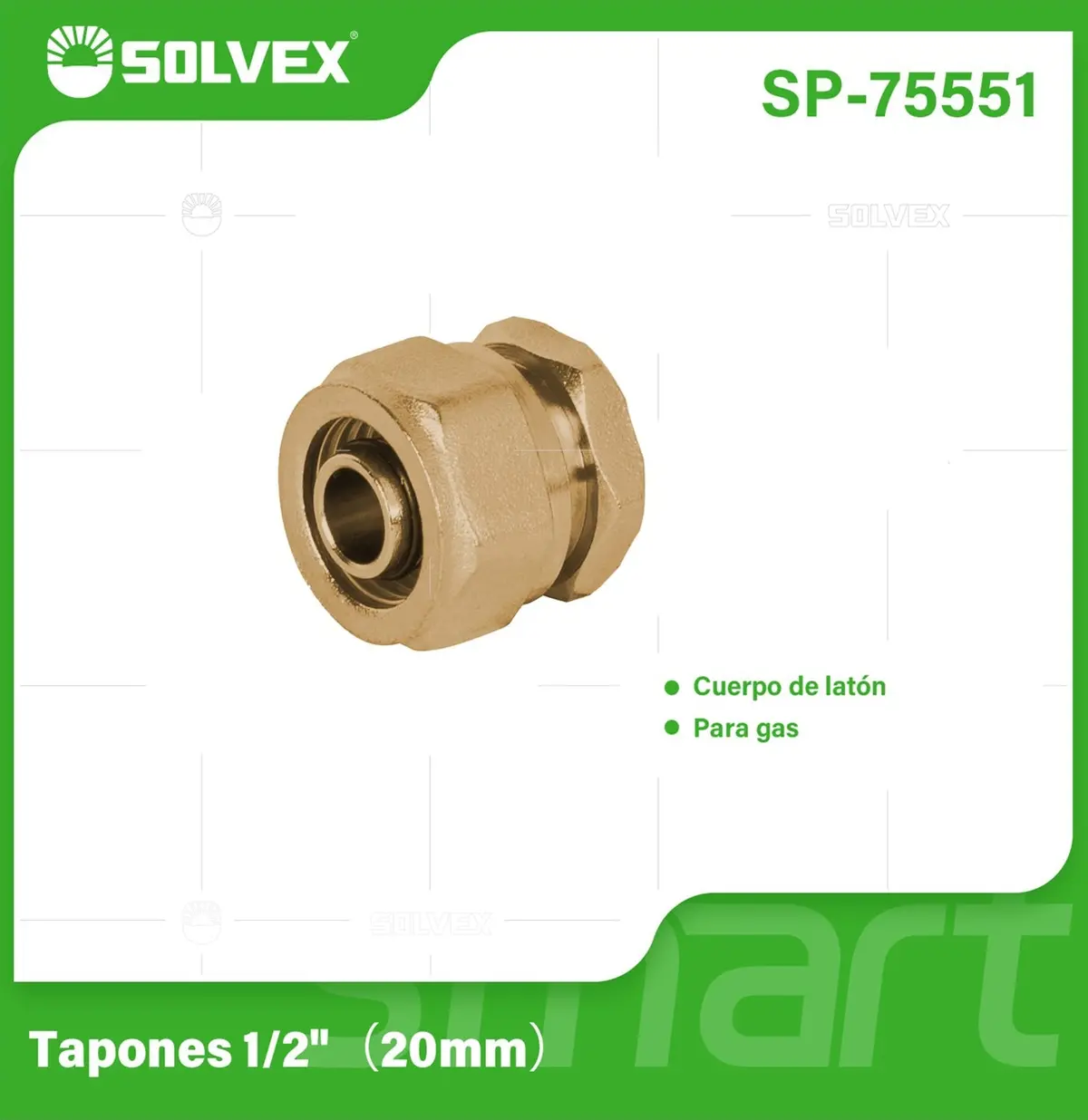 Tapón De Compresión 1/2" (20 Mm) En Latón. Conexiones De Agua Y Gas. 1