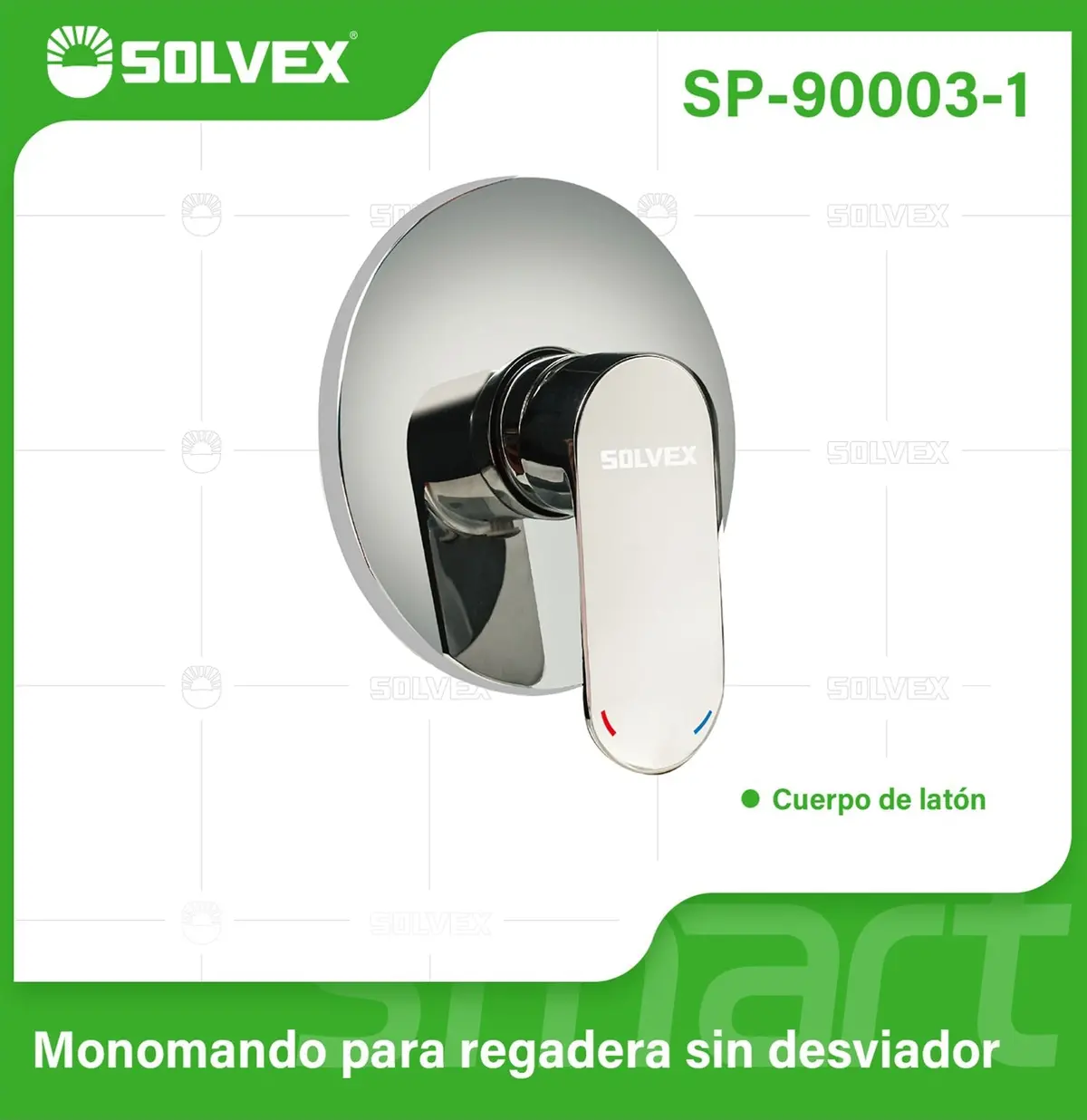 Llave De Palanca Maneral Para Ducha. Mezcladora Monomando Para Empotrar En Regadera. Acabado Satinado. 1