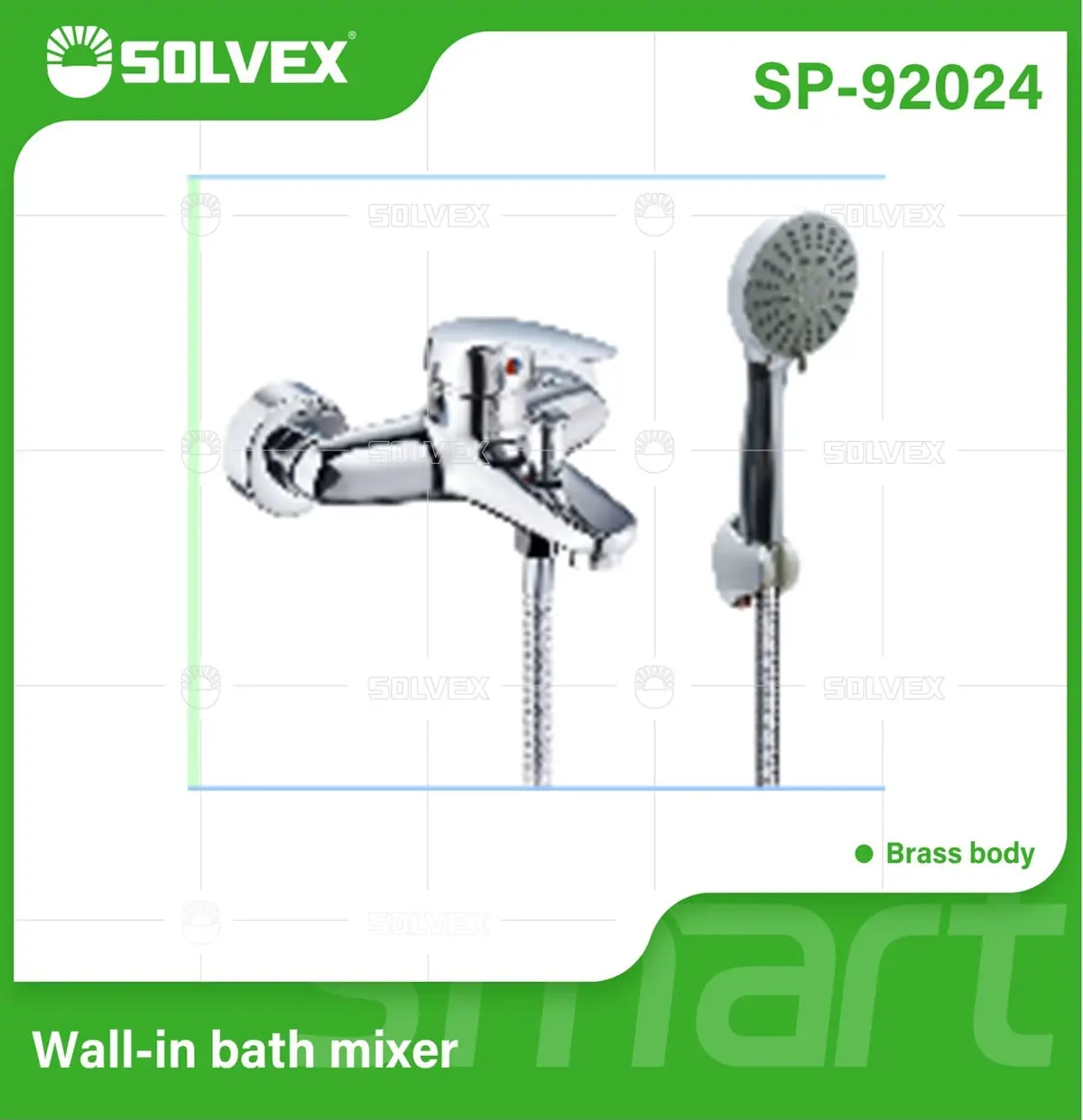 Llave Mezcladora De Pared Para Ducha Y Bañera Con Ducha De Mano. Grifo Monomando Cromado Con Desviador Y Manguera Flexible De 1.5M. 1