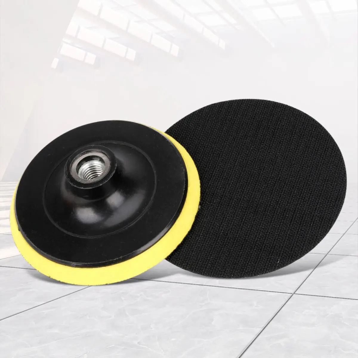 Disco De Goma Con Velcro Para Pulidora De 7" (180Mm) Rosca 5/8''-11 1
