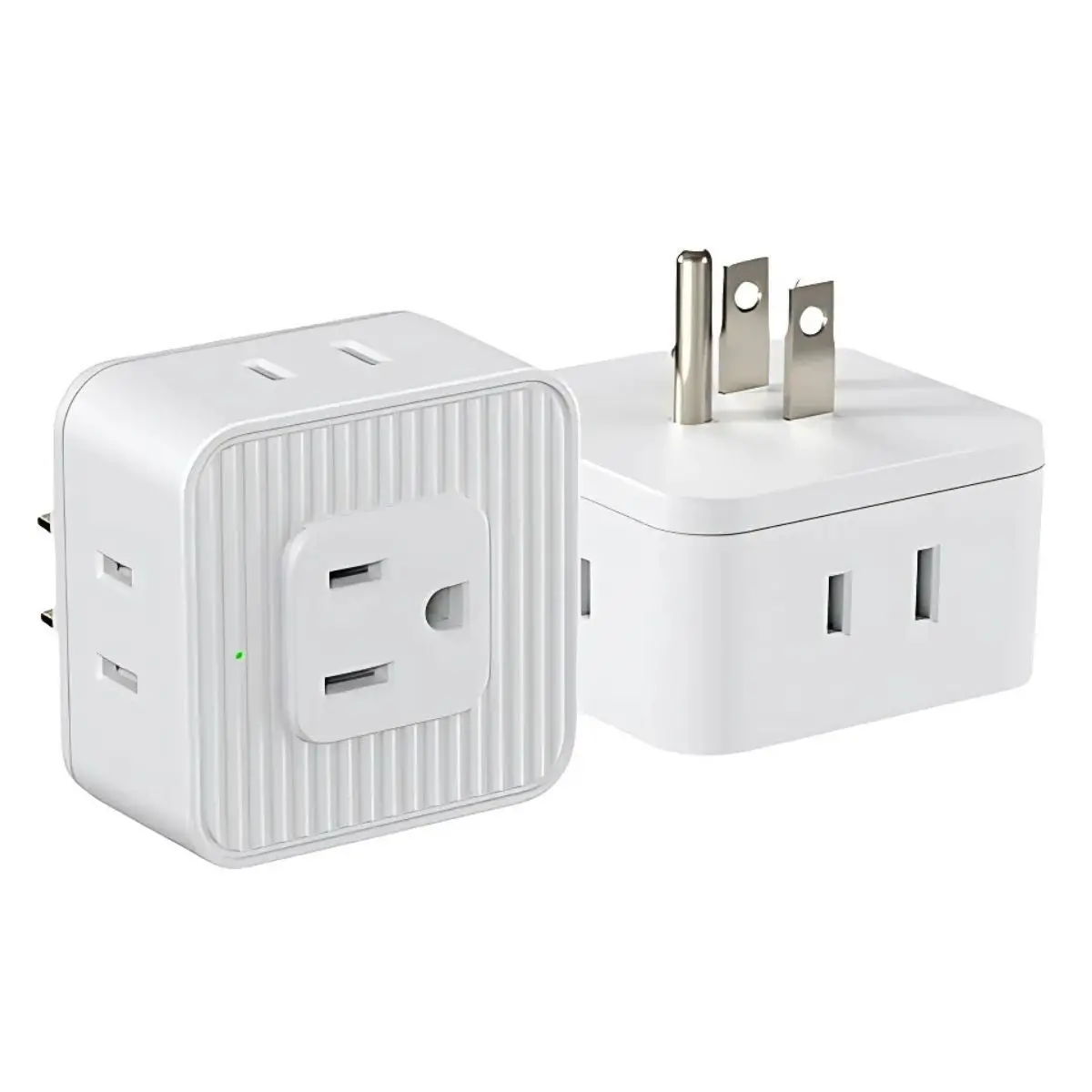 Regleta T Extensor De Tomacorrientes De Pared 5 En 1. Adaptador De Enchufe Compacto. Multiplicador De Tomas Eléctricas. 1