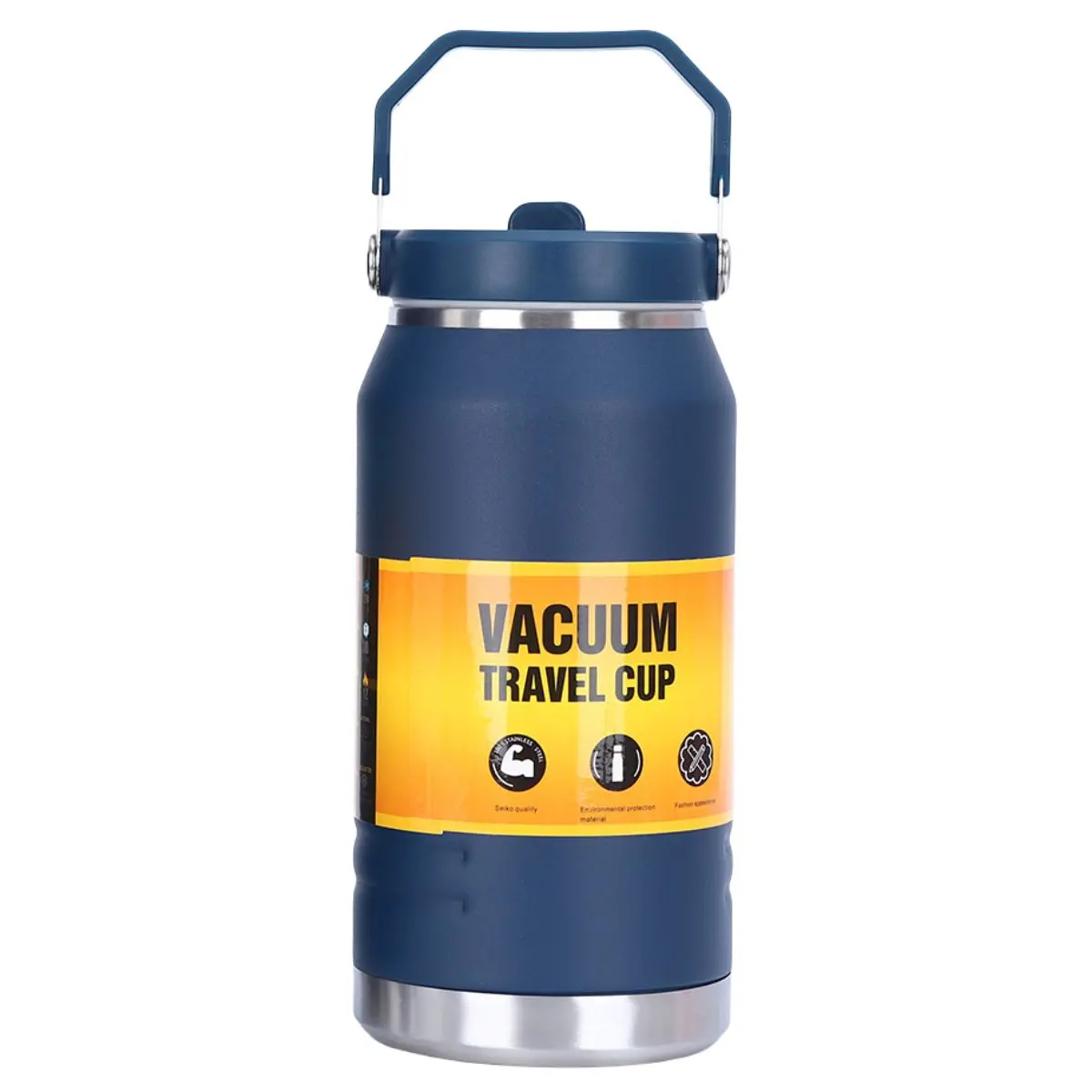 Botella De Agua Térmica 1200Ml. Termo Azul De Doble Pared. Acero Inoxidable. Libre De Bpa. 1
